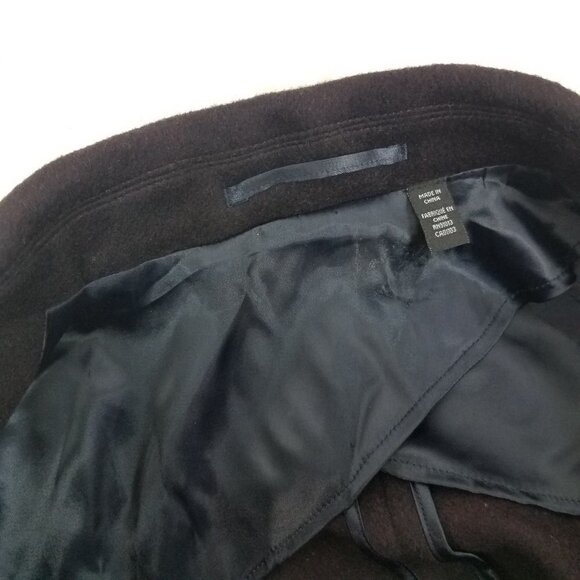 NEW Jack Victor Elements Men's L Kai Double Breasted Coat in Dark Burgundy Wool - Picture 11 of 15